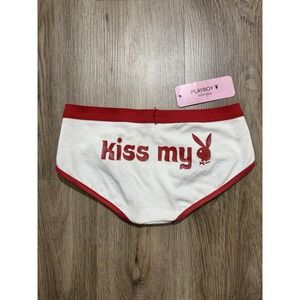 Y2K Vintage Playboy Kiss My Bunny Head Briefs‎ Underwear Size S